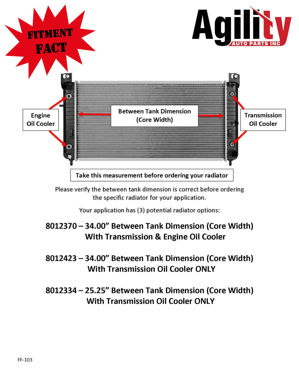 8010397 Radiator 8012370